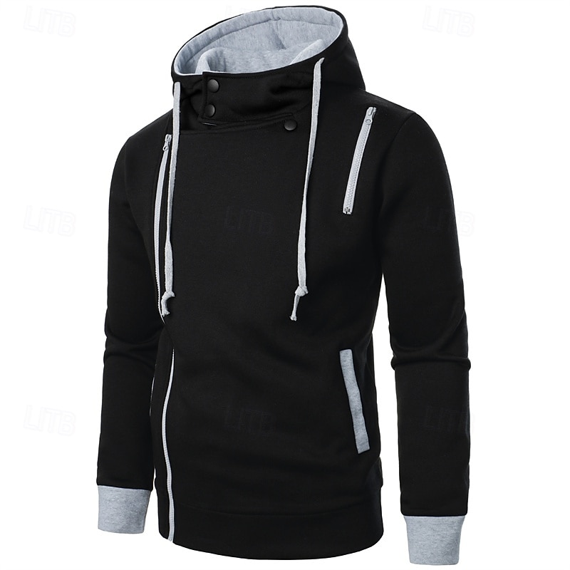 Homme Sweat à capuche Noir Gris Clair Gris foncé À capuche Bloc de Couleur Patchwork Avec Poches Sport & Loisir Quotidien Fête Polyester Streetwear Basique Occasionnel Automne Hiver Vêtement Tenue de 2026 ? $25.99 –P4