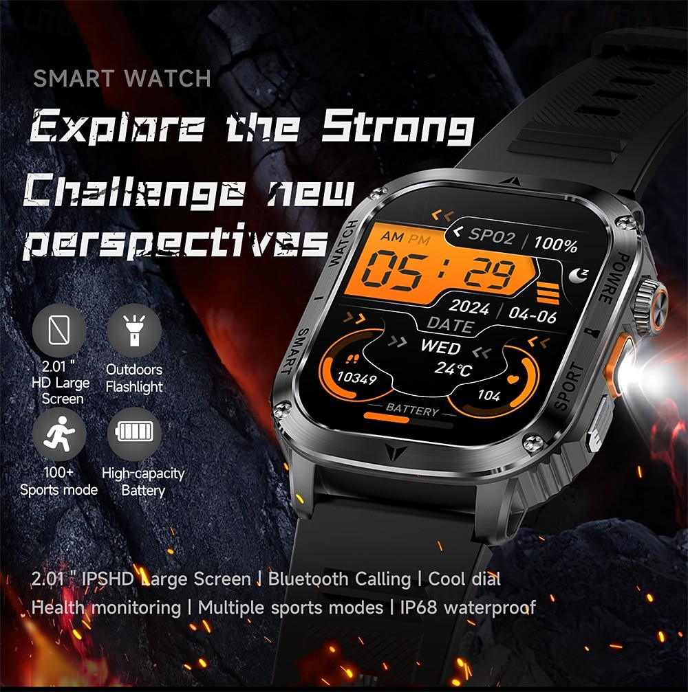 Ceas inteligent A1 1 inch smartwatch pentru fitness ceas de alergare Bluetooth compatibil cu Android iOS bărbați rezistent la apă apeluri hands-free tracker de pași IP 67 carcasa de 40mm Cadou de 2026 - $56.99 –P1