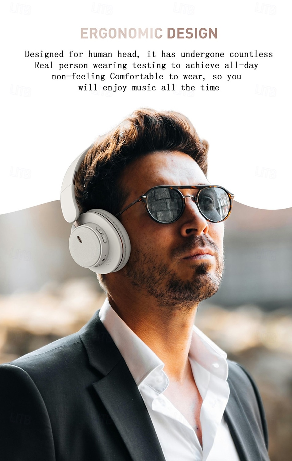 H9 2025 New  Wireless Earphones Equipped with 5.3 Chip Intelligent Noise Reduction Lower Loss More Stable Connection Game Mode Foldable Earphones Suitable for Travel Home Work Mobile Phones 2025 - $23.99 –P7