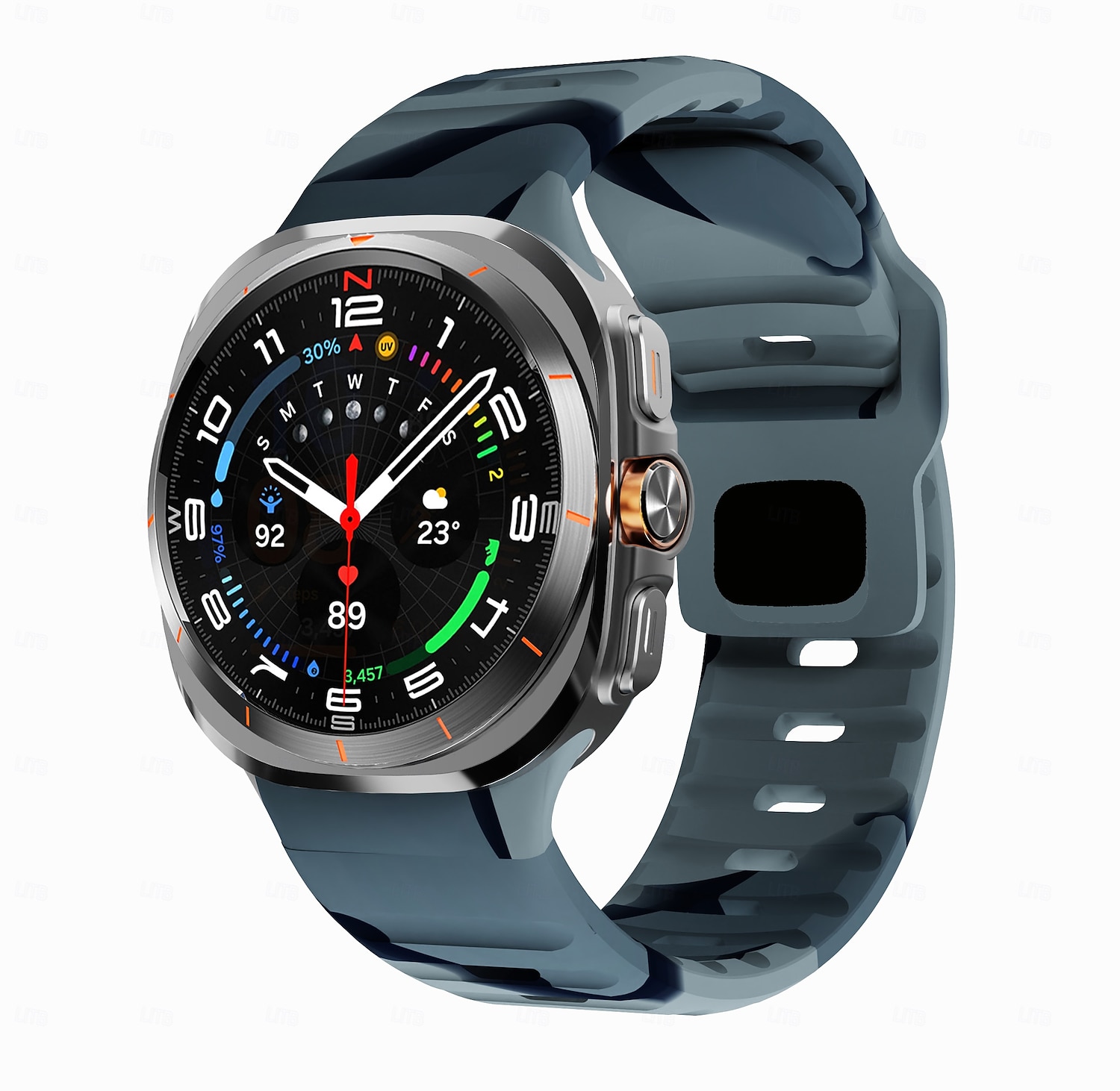 Watch Band for Samsung Galaxy Watch Ultra 47mm Silicone Replacement  Strap Adjustable Sport Band Modern Buckle Trail Loop Wristband 2026 - $10.99 –P1