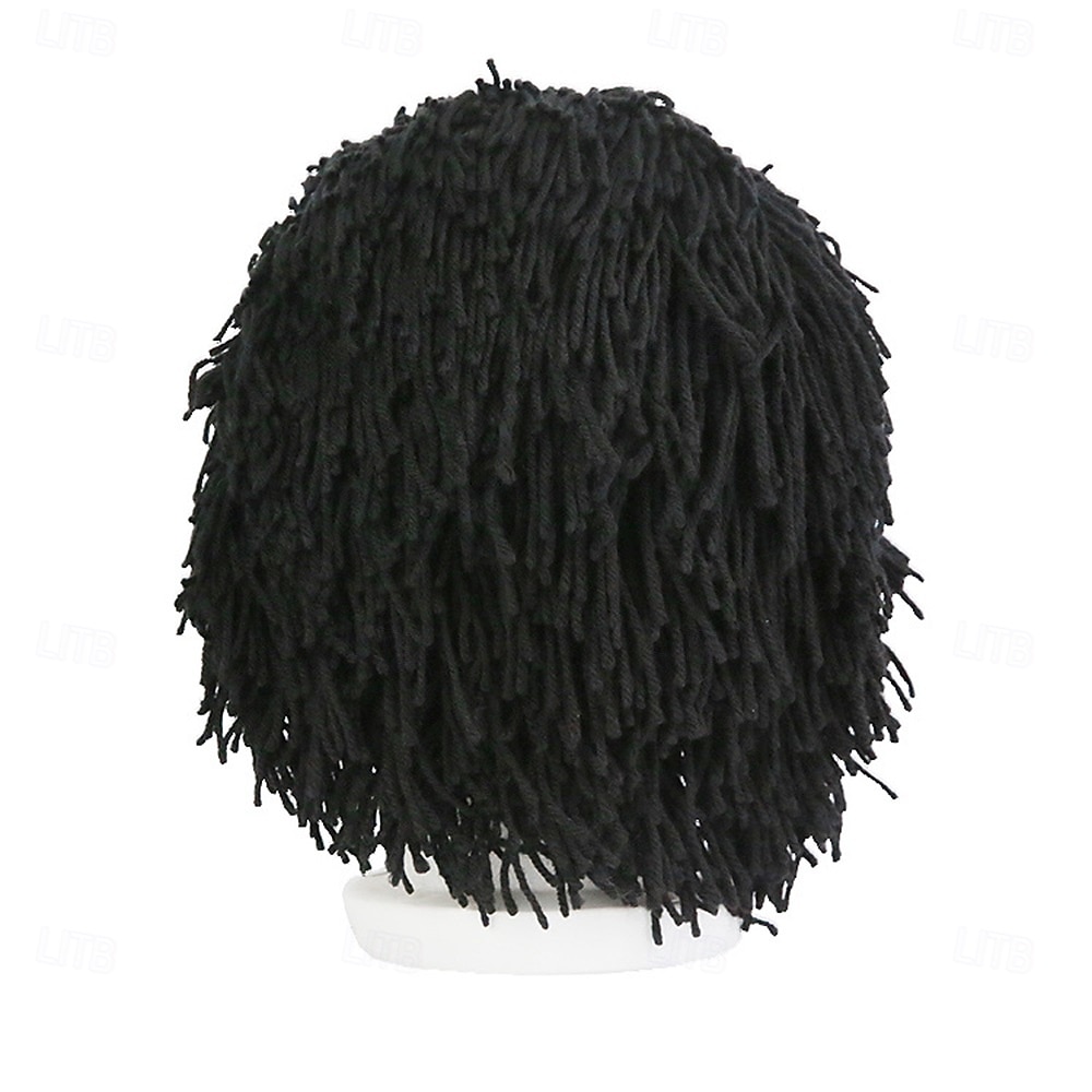 Карнавальный парик 2026 Красный Черный Белый Прямой Короткие Синтетический фестивальный парик Вторник на масляной неделе Парад Волосы для косплей-костюма для Мужчины 2026 - $11.99 –P9