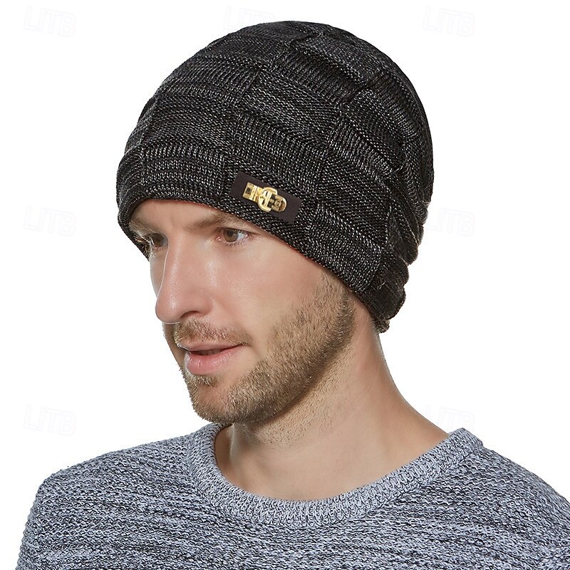 Per uomo Unisex Berretto Cappelli Invernali Berretti Cappello lavorato a maglia Berretto Invernale Nero Vino Fibre Acriliche Lavorato a maglia Traspirante Accogliente Abbigliamento quotidiano Uscire del 2026 a $8.49 –P7