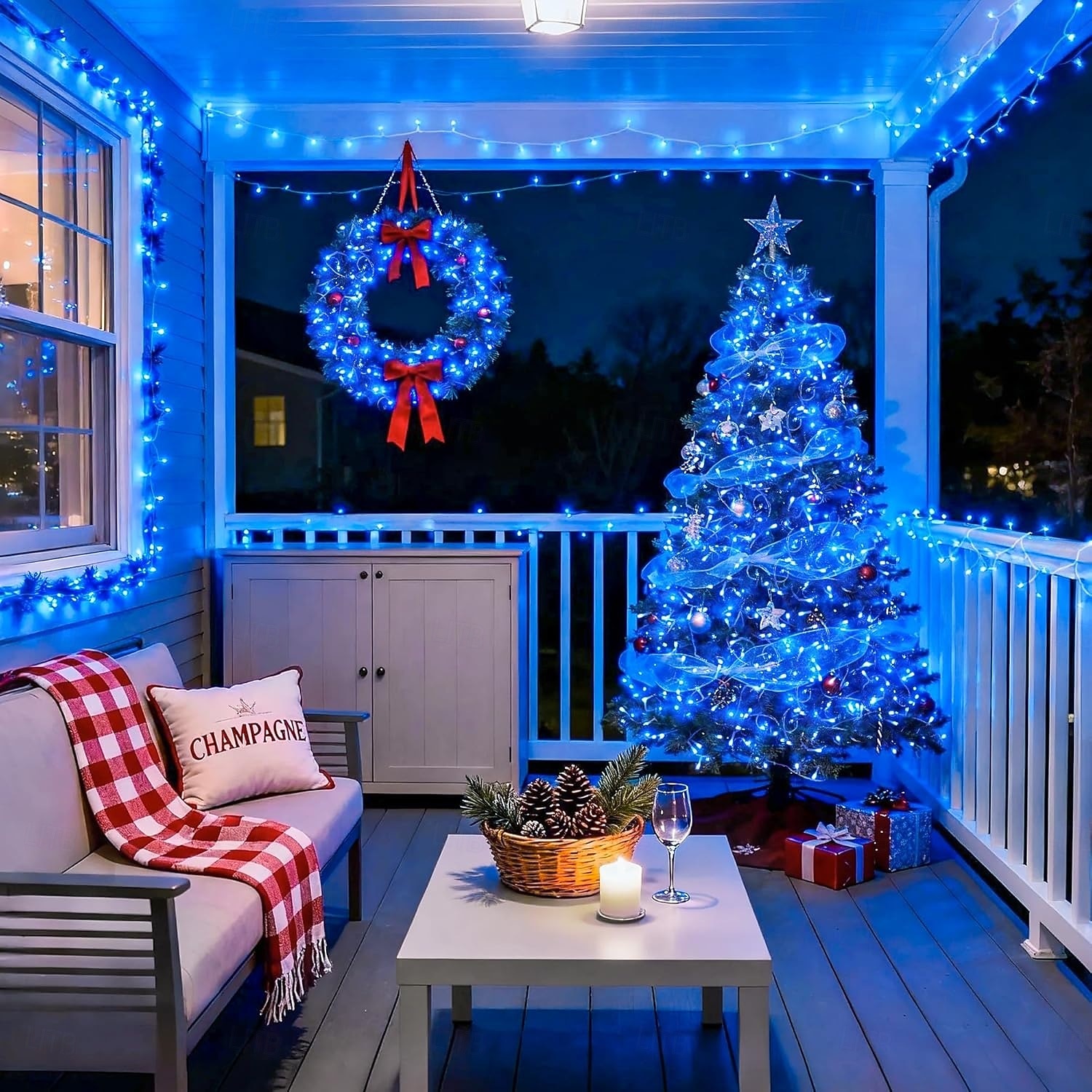 Christmas Tree Decorative String Lights Fairy String Lights 8 Function Low Voltage Safety Plug in Holiday Wedding Party Atmosphere Decorative Lights Props 10/20/30/50/100 meters 2025 - $14.49 –P12