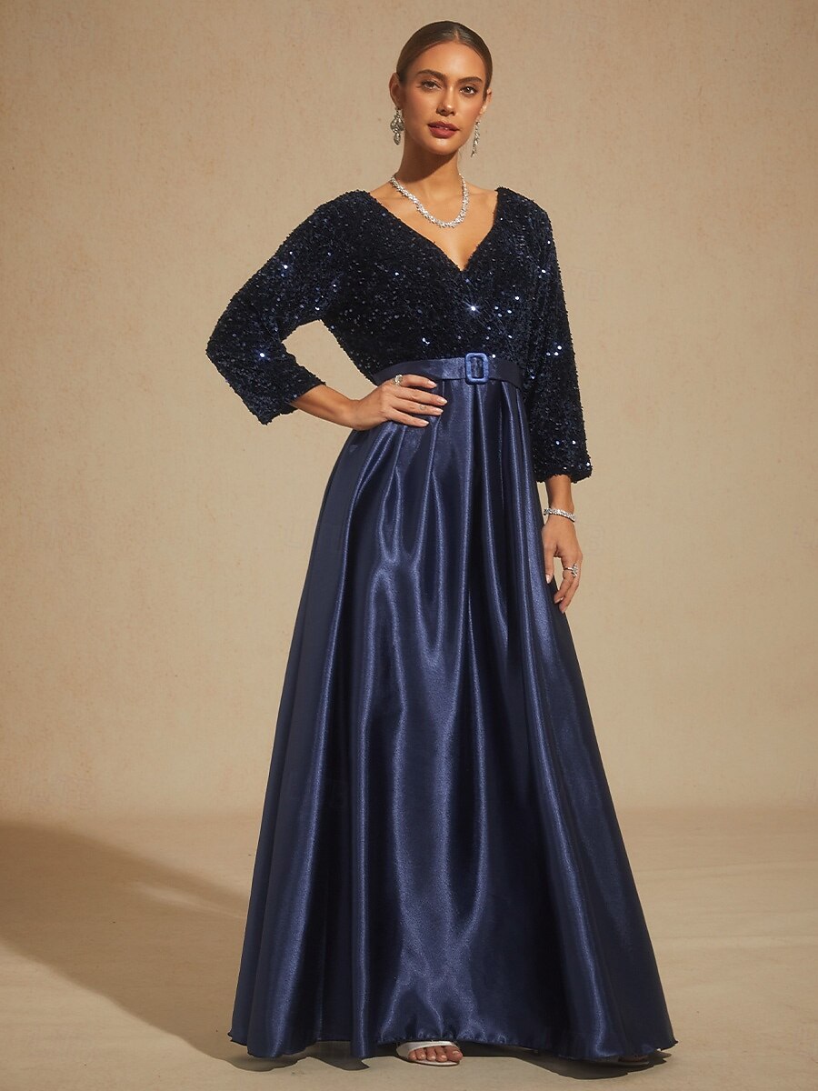 slim fit dress slacks Sparkly Lace Two-Piece Fit-And-Flare Wedding Dress With Buttons