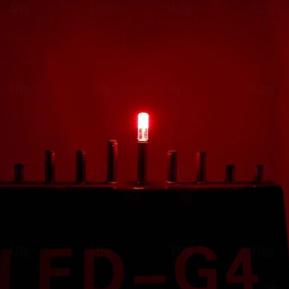 Λάμπα LED g4 1.5w ισοδύναμη 10w 3000k ζεστό λευκό/κόκκινο/μπλε/πράσινο ανταλλακτική λάμπα αλογόνου t3 λαμπτήρες τοπίου dc 12v φώτα LED g4 βάση δύο ακίδων 10 τεμάχια 2026 - $14.49 –P2