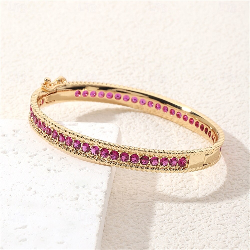 Cirkonium Klasszikus Mini Elegáns Szüret Divat divatba jövő Króm Karkötő ékszerek Ibolya / Kék / Lóhere Kompatibilitás Esküvő Parti Eljegyzés Diákbál 2026 - $14.99 –P4