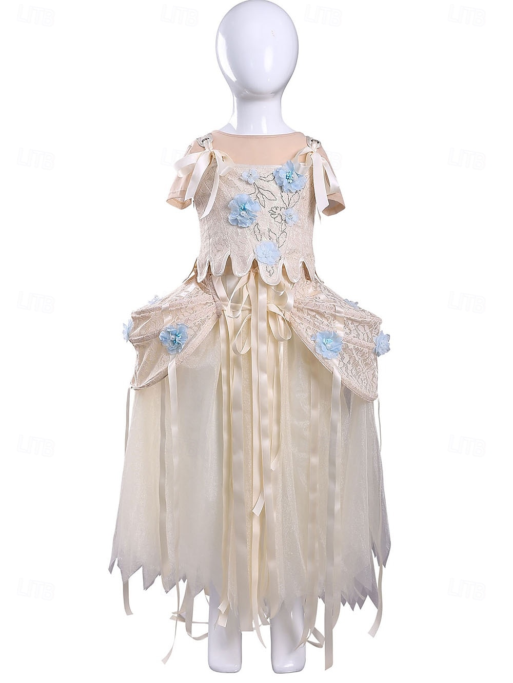 Horror gótico Chica lobo Vestidos Disfraz Vestido llamativo Cosplay for Mujer Chica Niños Adulto Víspera de Todos los Santos Carnaval Rendimiento Fiesta 2026 - $99.99 –P16