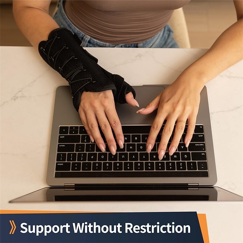 регулируемый ортез для запястья с натяжным шнурком - стабильная поддержка&amp;компрессия для облегчения боли в запястье, восстановления после травм, синдрома запястного канала и растяжений 2026 - $21.99 –P8