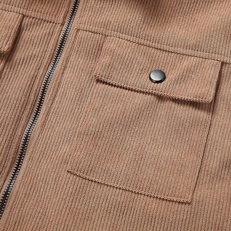 Homens Jaqueta de Inverno Casaco de lã Jaqueta casual Férias Diário Térmico / Quente Bolsos Tosão Outono Inverno Tecido Moda Roupa de rua Lapela Padrão Preto cáqui Verde Tropa Cinzento Casaco de 2026 por $48.99 –P6