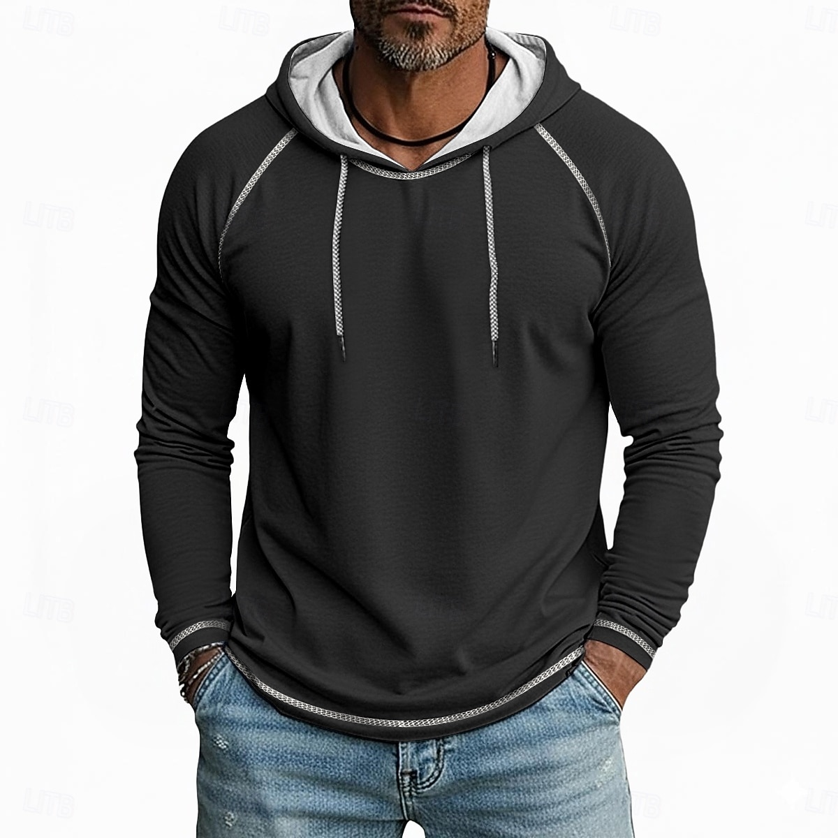 Miesten T-paita Huppari Pitkähihainen Hupullinen Talvi 봄 & Syksy Kaikki vuodenajat Yhtenäinen väri Neuleet Päivittäin Urheilullinen Hupullinen ulko- Kausaliteetti Urheilu- ja treenivaatteet Vaalean 2026 - $21.99 –P10