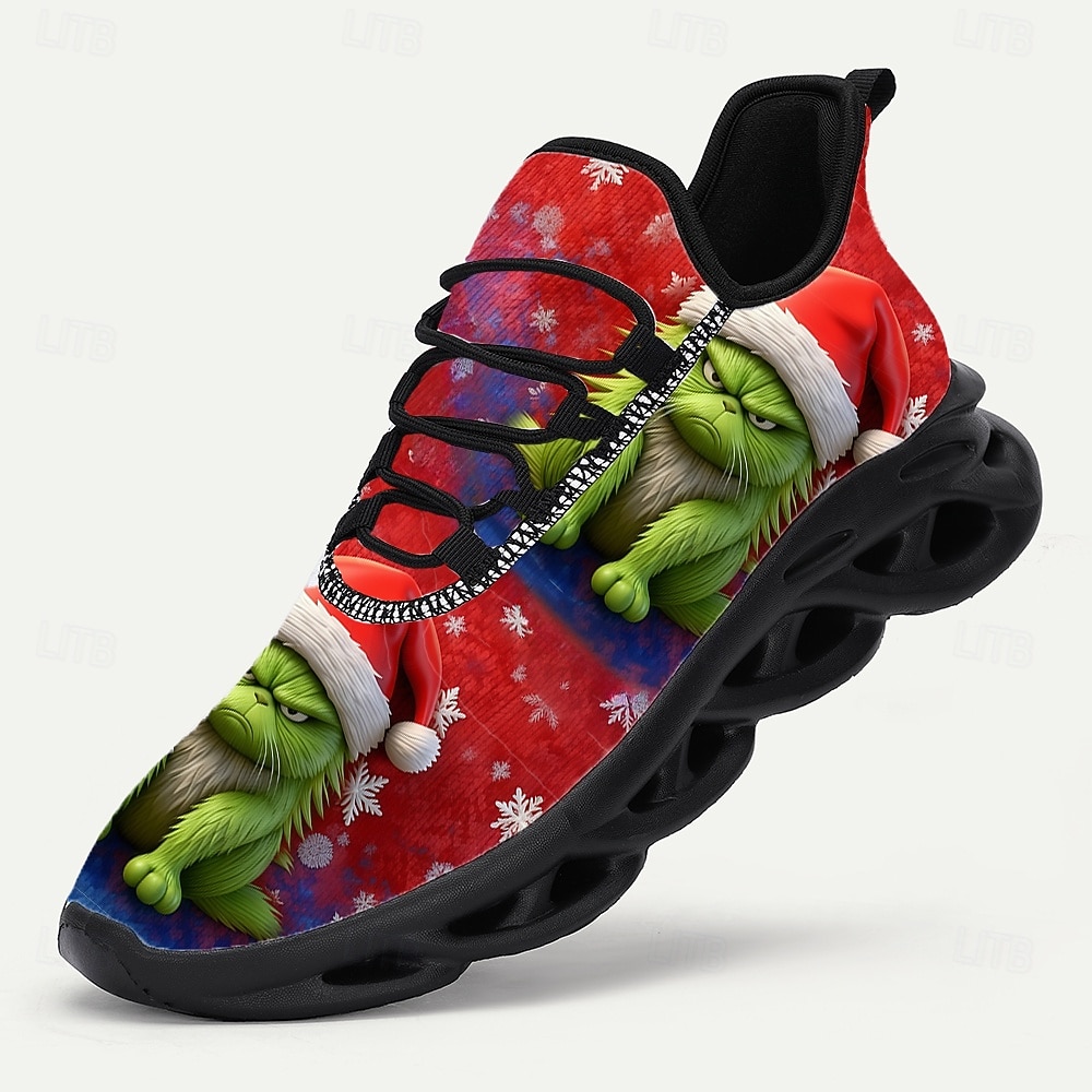 Fun Ugly Christmas Shoes Men's 3D Print Cartoon Character Design Graphic Sneakers with Festive Snowflake Design 2026 - $42.99 –P1