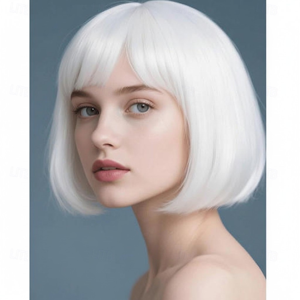 2026年 カーニバルウィッグ2026 ブロンド ピンク レッド ストレート ボブ ショート 合成フェスティバルウィッグ マルディグラ パレード コスプレ衣装ヘア のために 女性  コレクション – $21.99 –P11