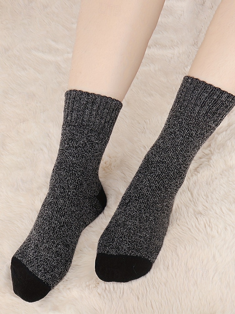 Pánské bavlněné termo ponožky - měkké, teplé, 5 párů, ideální na zimu, outdoorové aktivity a jako vánoční dárek 2026 - $14.99 –P3