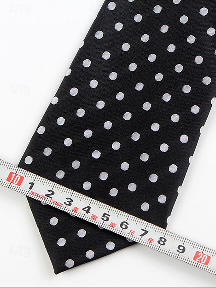 herrslips i polyester, prickigt mönster, flera färger, perfekt för jul och formella tillfällen 2026 - $11.99 –P9