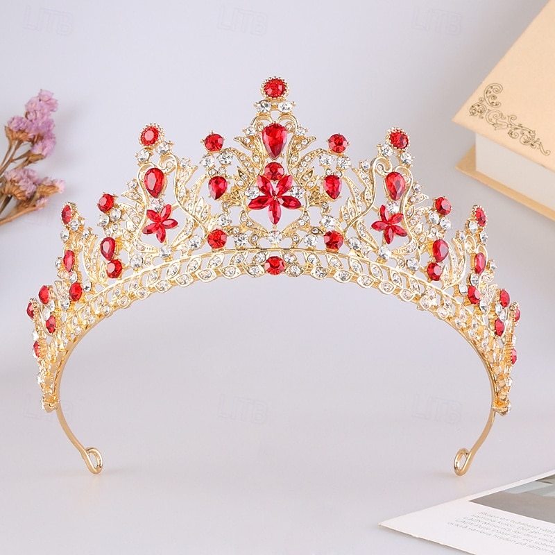 Crown Tiaras Hodepryd Legering Bryllup Bursdag Elegant søt stil Med Rhinsten Hodeplagg Hodeplagg 2026 - $17.49 –P3