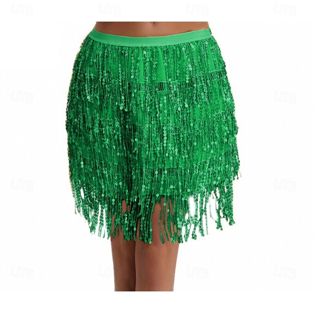 Samba Dancewear Belly Dance Sequin Tassel Skirt Half Bead Performance Skirtl Performance Costume 2026 - €31.57 –P2