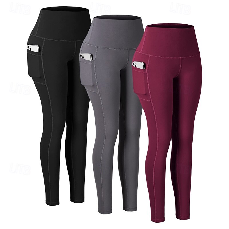 Damen Jogginghose Chinos Leggings Mode Basic Lässig Volle Länge Hohe Taille Einfach Elastischer Bund Bequem Weich Dehnbar Yoga Marineblau Schwarz Wein Grau Frühling Herbst Schmale Passform 2026 - $14.99 –P1