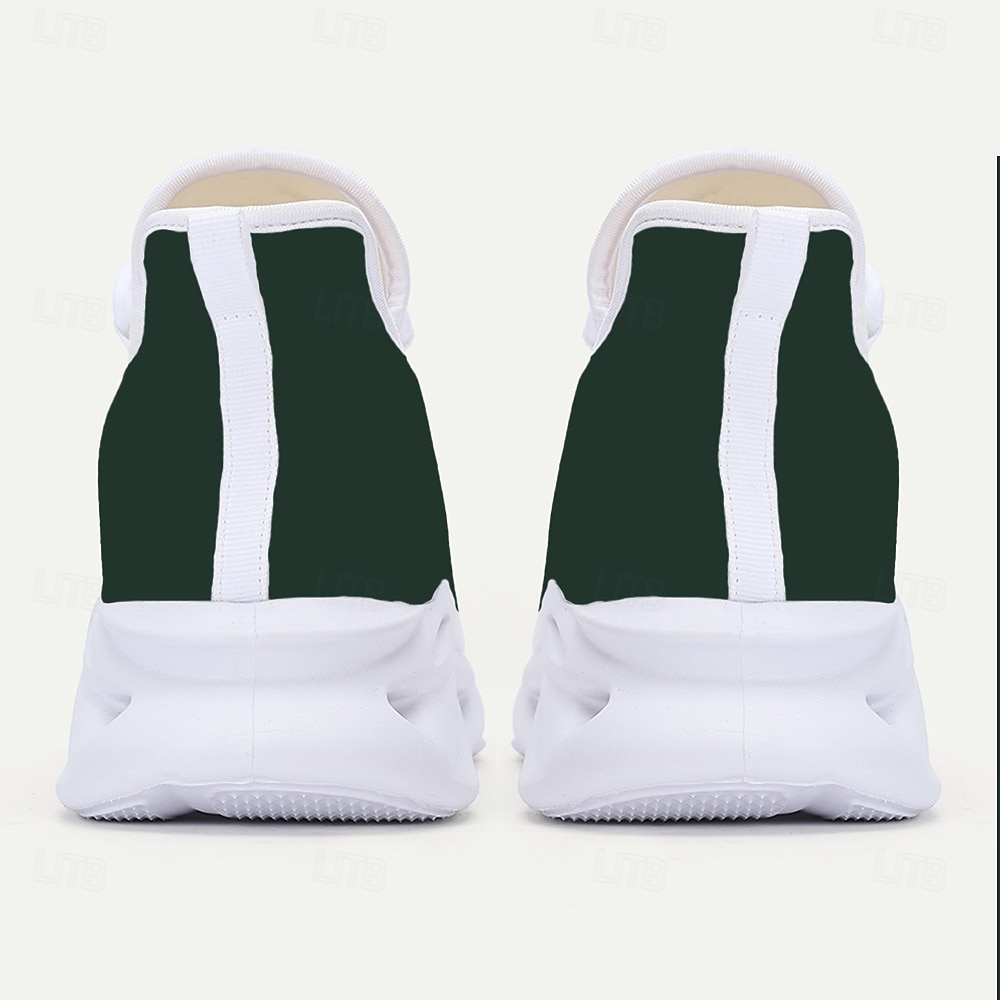 Festliche Herren-Weihnachtssneaker mit grün-weißem Design – witzige Slipper für Weihnachtsfeiern und Events 2026 - $42.99 –P6