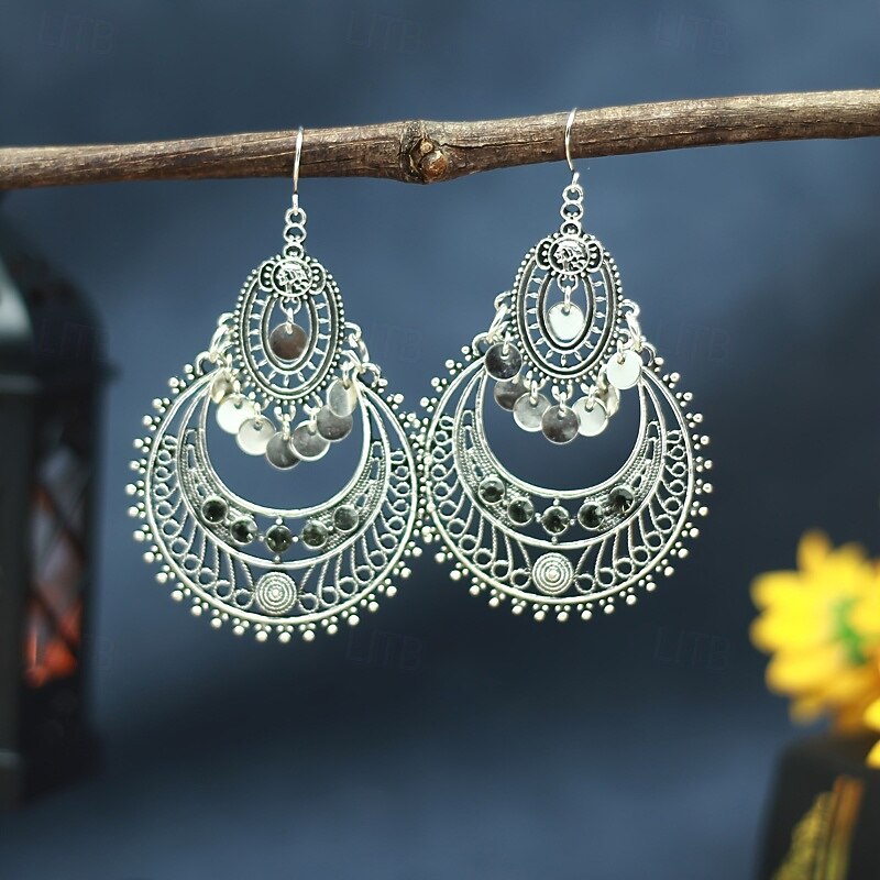 1 Pair Earrings For Women's Street Date Beach Alloy Vintage Style 2026 - $14.49 –P4