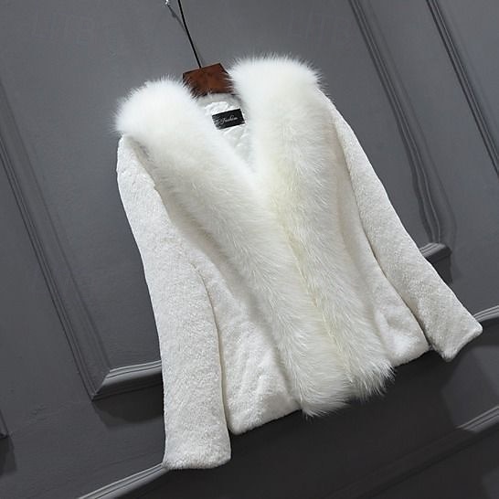 Per donna Cappotto Invernale Cappotto in Pelliccia Sintetica Caldo Confortevole Bordo in pelliccia Attivo Vintage Moda Carino Tinta unica Formale Matrimonio Vacanza Casa Corto Scollo a V Vestibilit del 2026 a $41.99 –P2