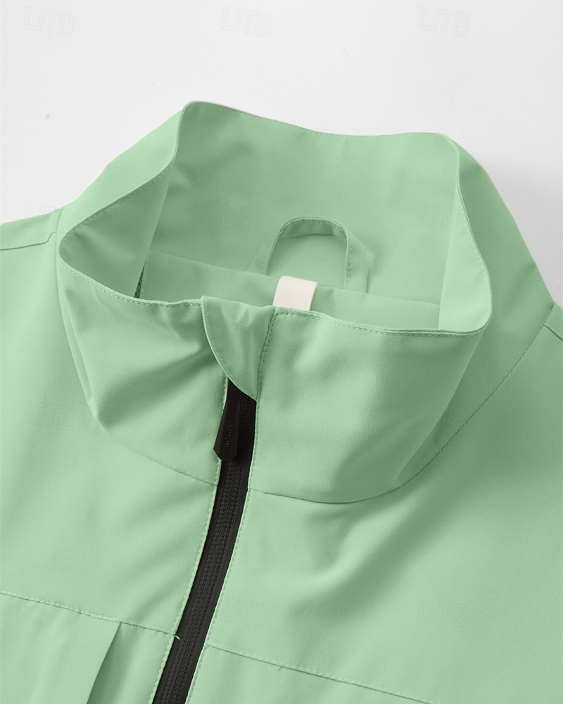 Hombre Chaqueta al aire libre Chaqueta para senderismo Vacaciones Diario Resistente al Viento Mantiene abrigado Bolsillo Otoño Invierno Plano Moda Clásico Escote Chino Regular Amarillo Claro Negro 2026 - $36.99 –P12