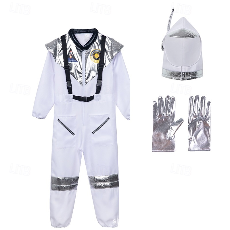 2026年 ファンシーコスチューム ジャンプスーツ ユニフォーム 宇宙飛行士 コスプレ衣装 子供用 男の子 女の子 ハロウィーン カーニバル 読書週間 パーティー 性能 ドレスアップ  コレクション – $32.99 –P3