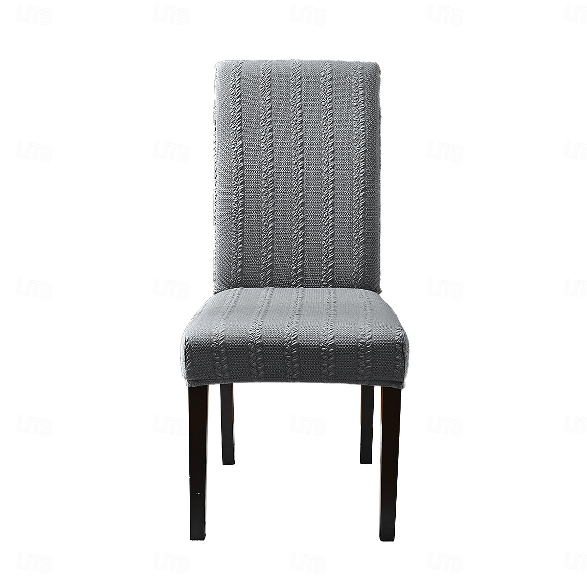 Coprisedia elasticizzati in jacquard tinta unita, coprisedia da pranzo con schienale alto, design a trecce testurizzate, protezione elastica per la sedia, per la casa, la cucina, l'hotel e la del 2025 a $9.99 –P2