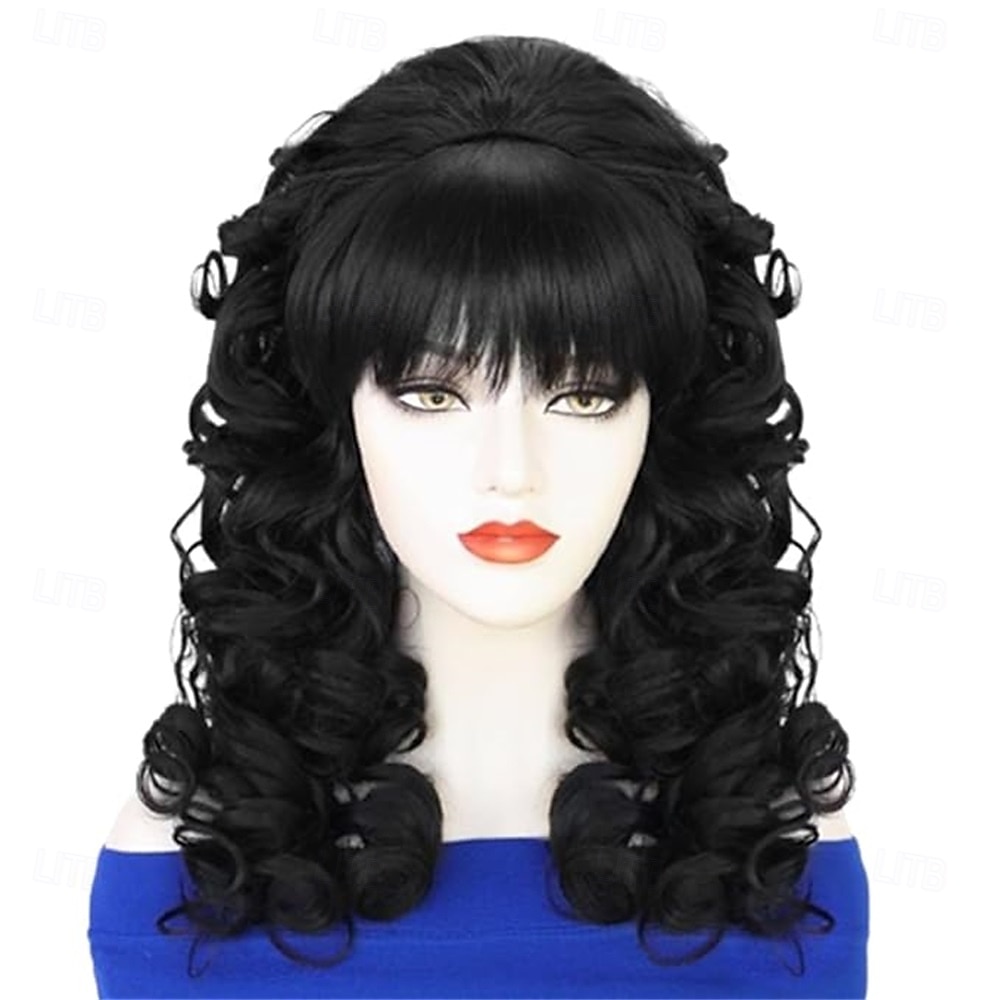 Retro-viktorianische Bienenkorbfrisur, blonde, lange, lockige Damenperücke, Bouffant-Rokoko-Perücke, Modeparty-Werwolf-Cosplay-Perücke mit Pony 2026 - $24.99 –P7