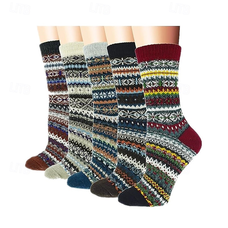 Wollen Sokken voor Vrouwen Valentijnsdag Cadeaus voor Moeder Vrouwen Haar Sinterklaas Cadeaus Bot Warm Zachte Crew Sok voor Winter Wandelen 2026 - $13.99 –P12