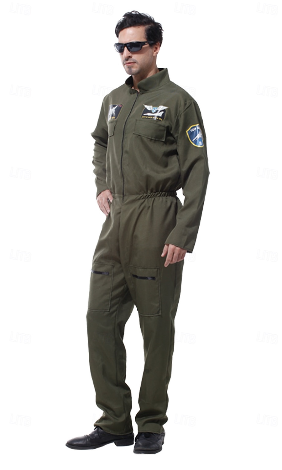 Fancy kostuum Jumpsuit Uniform Piloot Astronaut Cosplay Kostuum Volwassenen Voor heren Halloween Carnaval Feest Prestatie Aankleden 2026 - $44.99 –P5