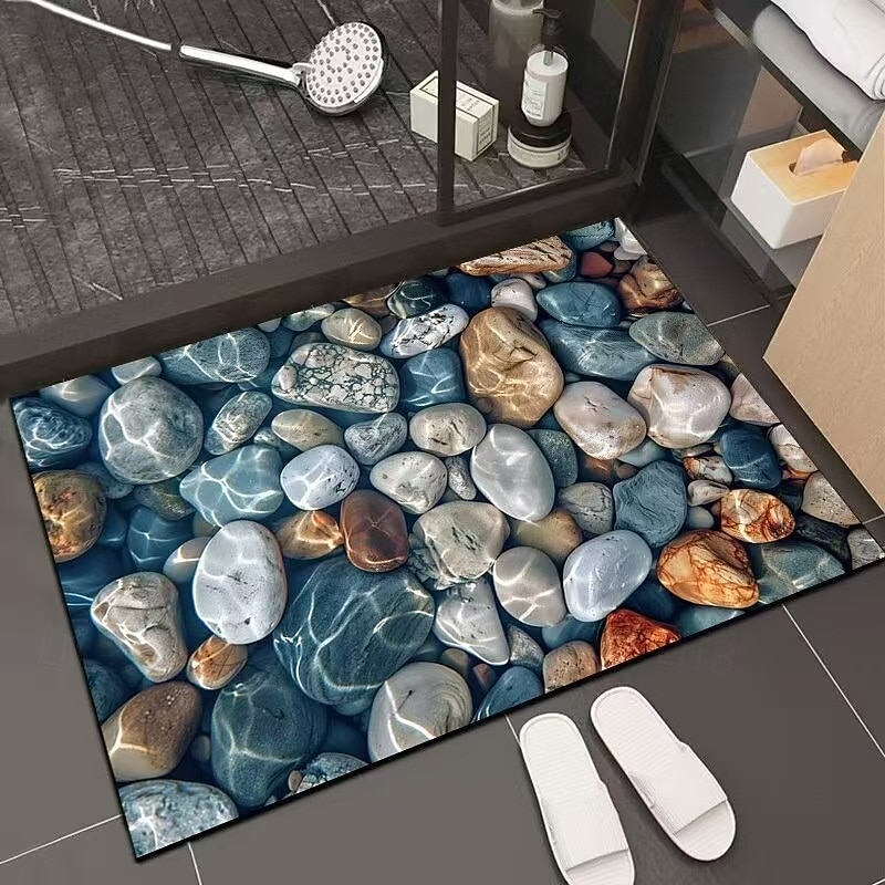 3D Optical Illusion Doormat Visual Trap Floor Mat Non Slip Water Absorbing for Bathroom Shower Entryway Indoor Outdoor Diatomaceous Earth Quick Dry Absorbent 20 x 31 inch 2026 - $16.49 –P1