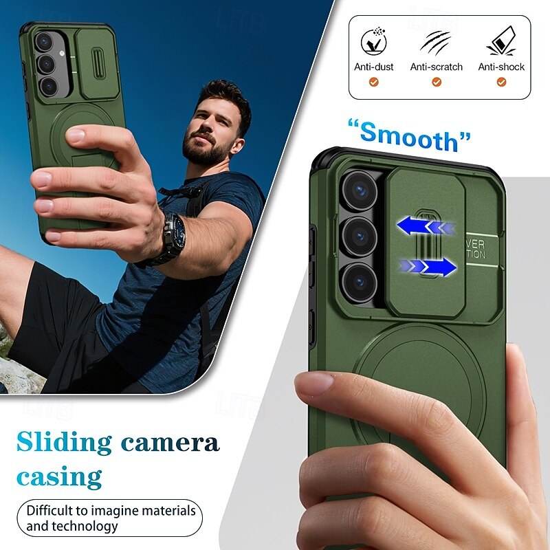 Phone Case For Samsung Galaxy S25 Ultra Plus S25 Edge S24 S23 S22 A36 A26 A16 A55 5G A35 5G Back Cover with Stand Holder Shockproof Armor PC PU Leather 2025 - $11.99 –P8