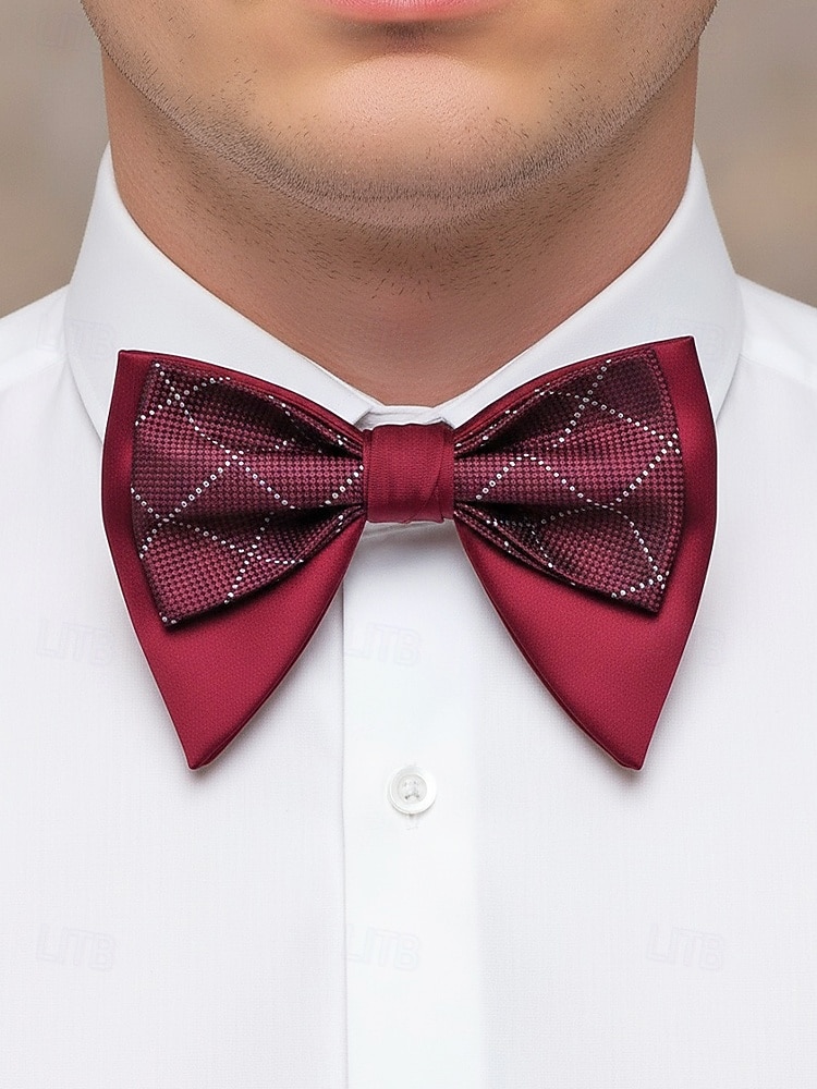 Pánský motýlek, vánoční barvy, stylový a elegantní, ideální pro formální události a sváteční setkání 2026 - $11.99 –P4