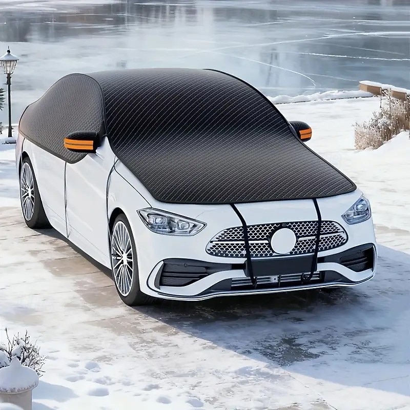 Protetor de neve para para-brisa de carro com cobertura estendida do capô, remoção rápida de neve e gelo. &Protetor de para-brisa em tecido Oxford resistente a raios UV e com proteção contra geada, de 2026 por $49.99 –P4