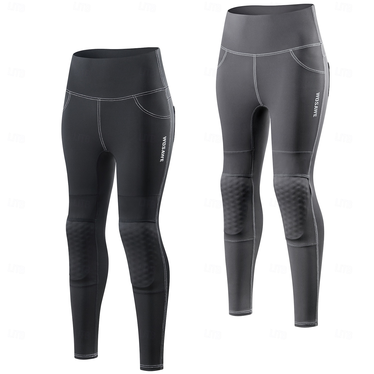 Pentru femei Colanți pentru ciclism Pantaloni de ciclism Downhill Jersey Manșon Lung Ciclism montan Ciclism stradal Vară Primăvară Negru / Portocaliu Hiacint+Gri Culoare solidă Bicicletă Fitness 2026 - $70.99 –P7