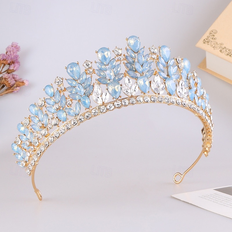 Tiaras de la corona Vestimenta de Cabeza Legierung Boda Cumpleaños Elegante Estilo lindo Con Cristal Celada Sombreros 2026 - €22.99 –P10