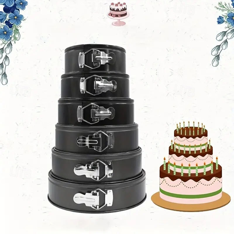 Non-Stick Metal Bake Mould Kitchen Accessories Round Cake Pan Bakeware Removable Bottom Carbon Steel Cakes Molds 2026 - $48.99 –P2
