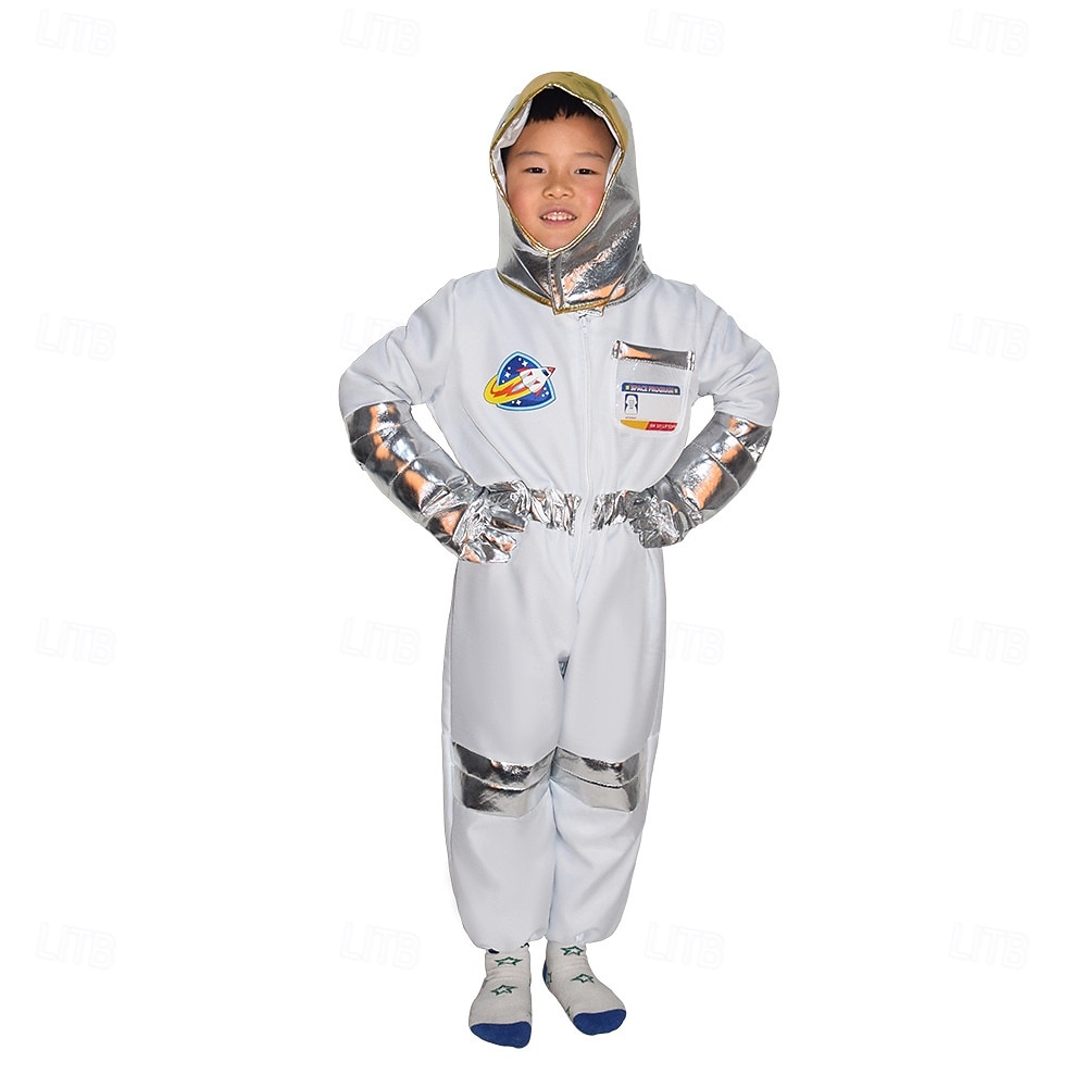 2026年 ファンシーコスチューム ジャンプスーツ ユニフォーム 宇宙飛行士 コスプレ衣装 子供用 男の子 女の子 ハロウィーン カーニバル 読書週間 パーティー 性能 ドレスアップ  コレクション – $32.99 –P1
