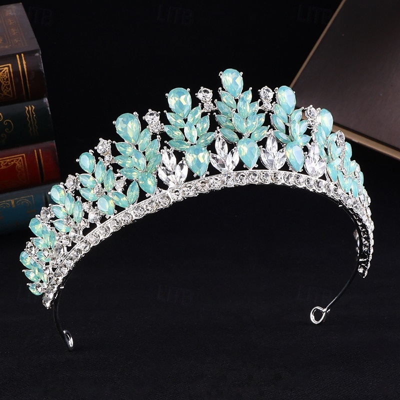 Tiaras de la corona Vestimenta de Cabeza Legierung Boda Cumpleaños Elegante Estilo lindo Con Cristal Celada Sombreros 2026 - €22.99 –P12
