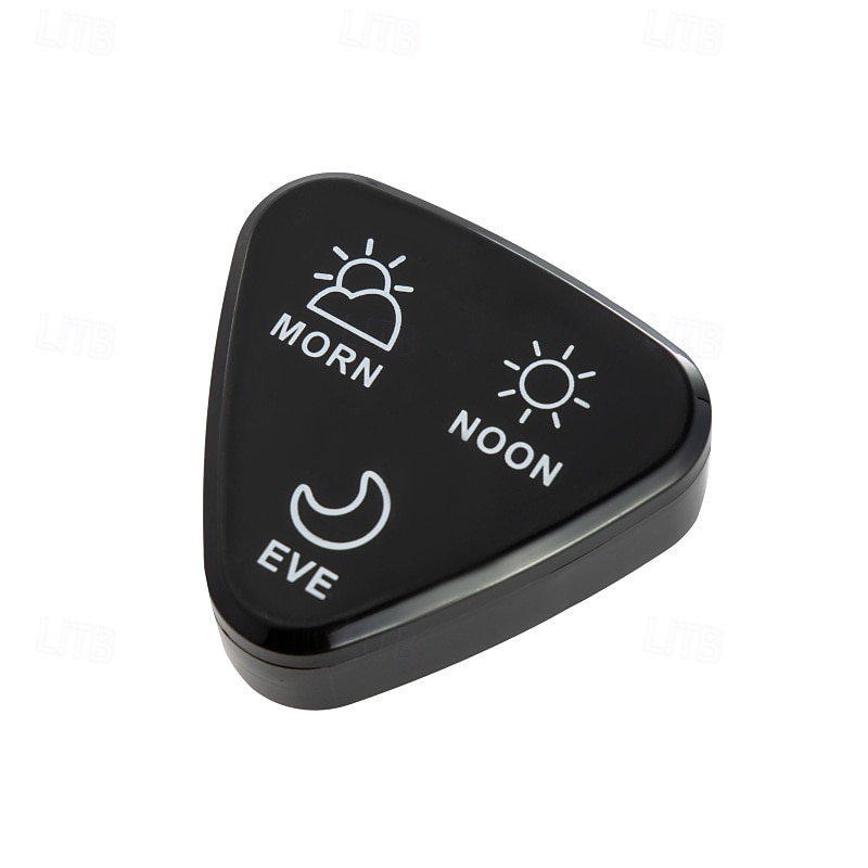 Týdenní organizér na léky 3krát denně, 7denní trojúhelníková krabička na léky s 21 přihrádkami, plastové pouzdro na léky z polypropylenu na ráno, poledne a večer, snadno otevíratelný týdenní držák na 2026 - $13.99 –P6