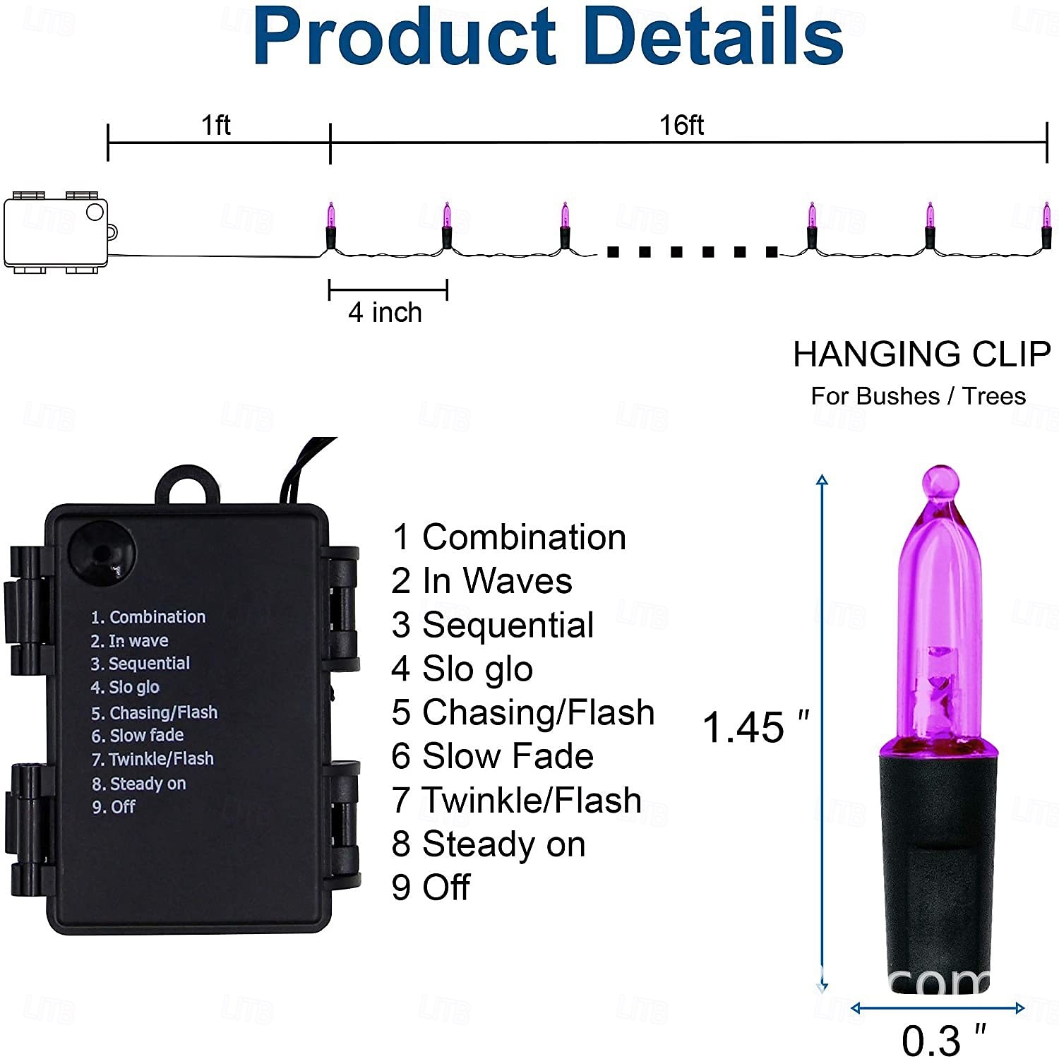 Lumini Roșii și Verzi Lumini Mini Conectabile Lumini pentru Copaci cu Fir Verde pentru Petreceri Interioare și Exterioare 2026 - $16.49 –P6