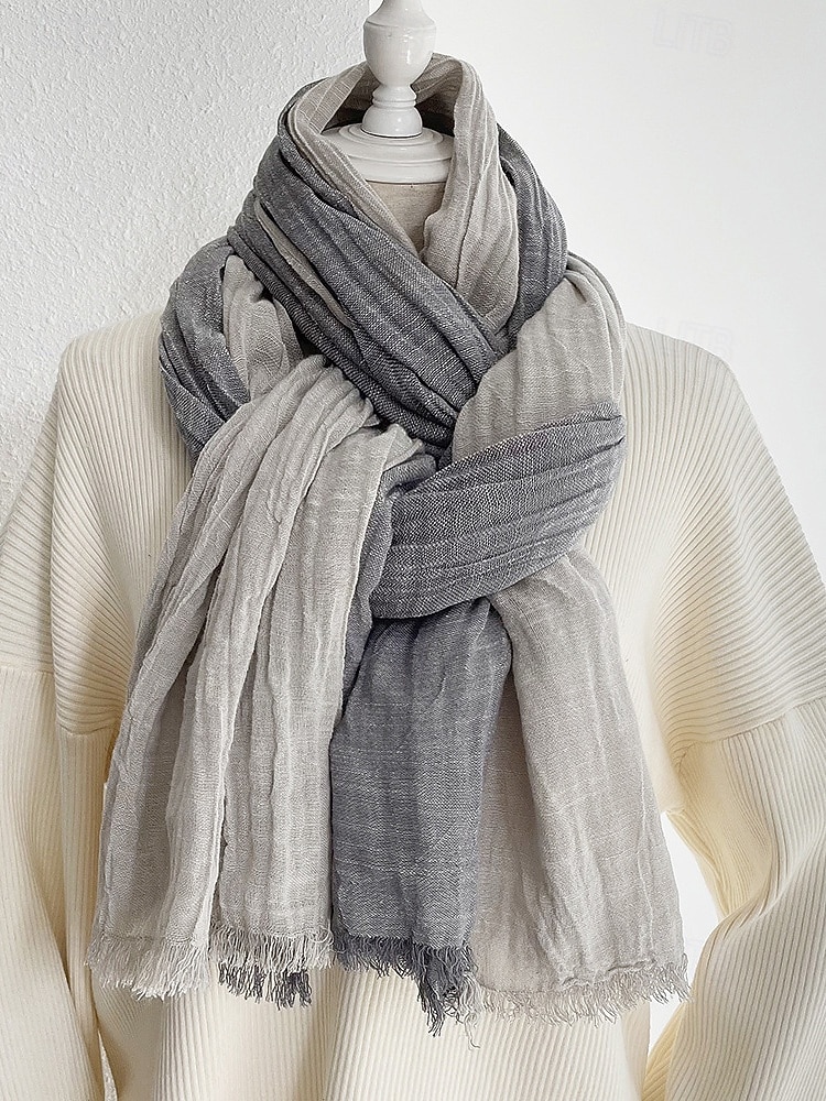 miesten puuvillainen pellavahuivi – pehmeää ja kevyttä materiaalia, saatavilla useissa väreissä – ihanteellinen arkeen ja ulkoiluun 2026 - $14.99 –P18