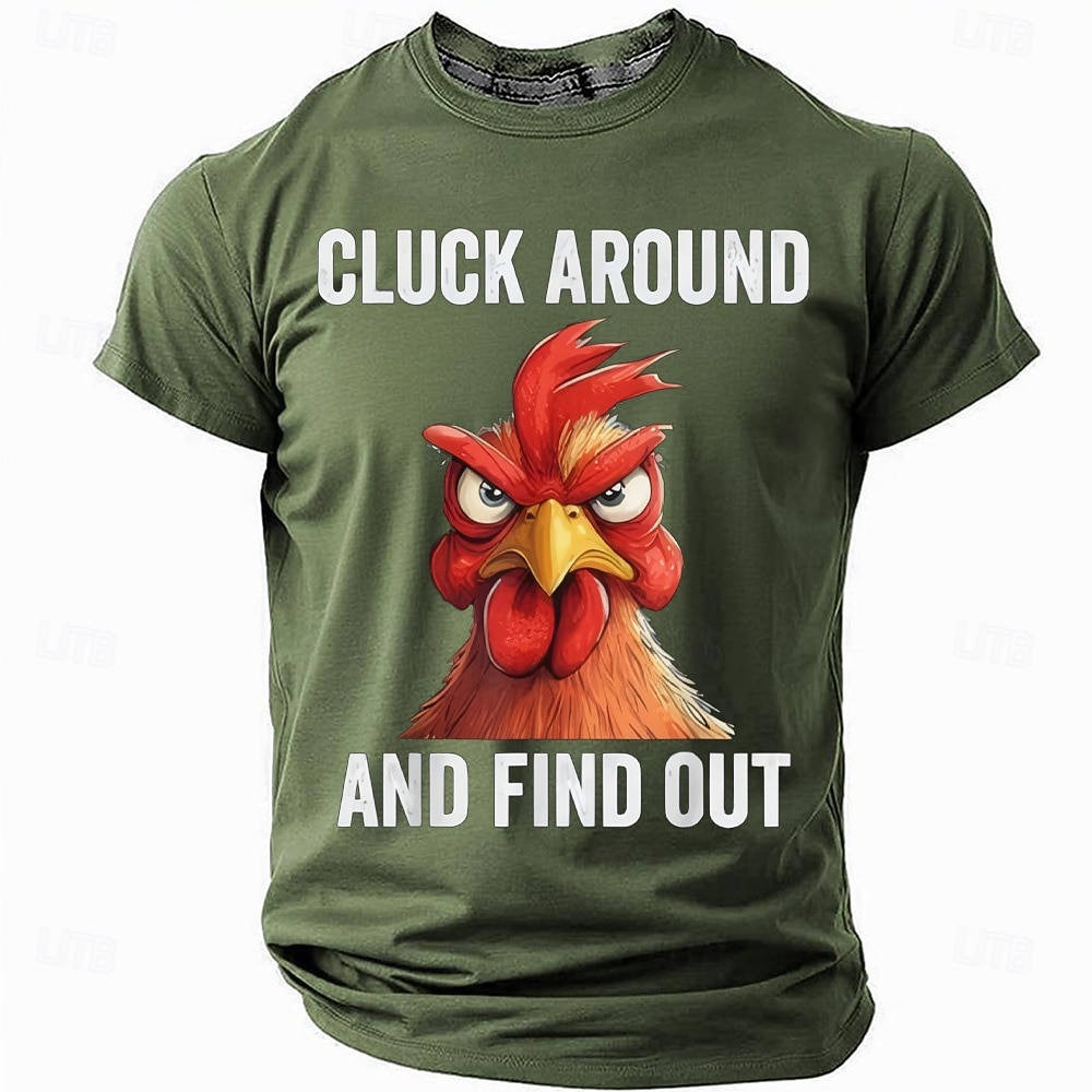 Hombre Gallo Argot divertido Meme del caos Camiseta Manga Corta Camiseta Impresión 3D Cuello Barco Camisa Moda Diario Diario Calle Azul Piscina Negro Rojo Verano Primavera Ropa S M L XL XXL XXXL 2026 - $21.99 –P3