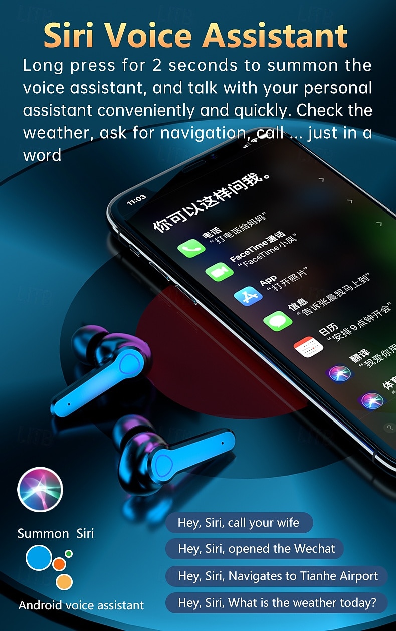 9D стерео Bluetooth наушники TWS беспроводные Bluetooth 5.1 наушники водонепроницаемая спортивная гарнитура с шумоподавлением внутриканальные наушники с зарядным кейсом подарок на День Святого 2026 - $19.99 –P9