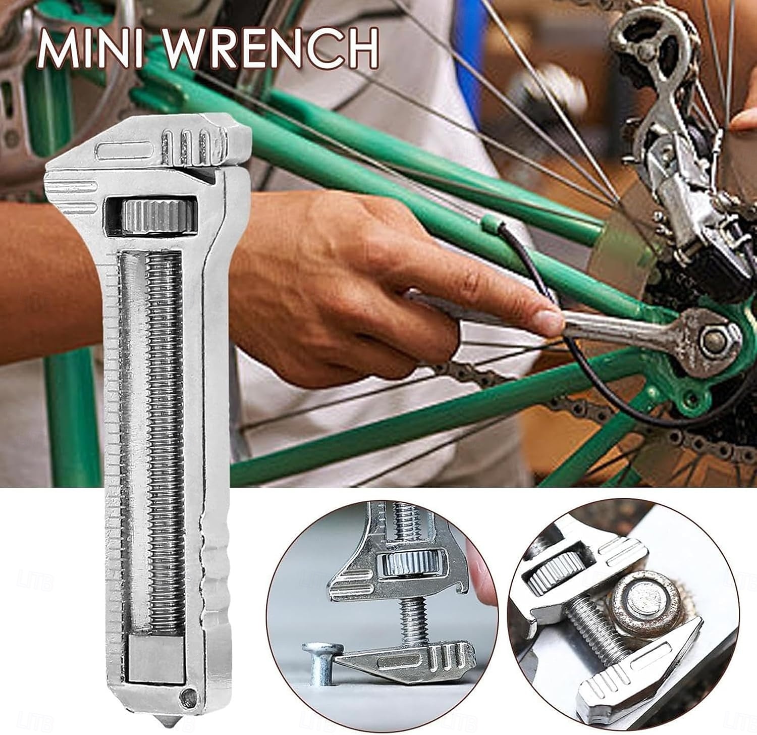 2026年 ミニレンチマルチツール、ポケットマルチツールミニレンチ、コンパクトなチタンマルチツール、キーチェーンマルチツール、ボトルオープナーキーチェーン、バックパッキング、キャンプ、ハイキングの日常の準備に  コレクション – $9.99 –P5