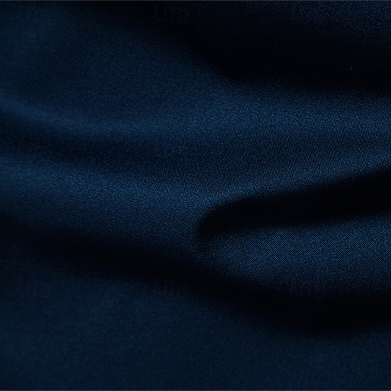 Herren Hemd Sommerhemd Freizeithemd Strandhemd Knopfhemd Schwarz Marineblau Himmelblau Langarm Farbblock Stehkragen Urlaub Hawaiianisch Patchwork Bekleidung Polyester Mode Lässig Bequem 2025 - $33.99 –P13