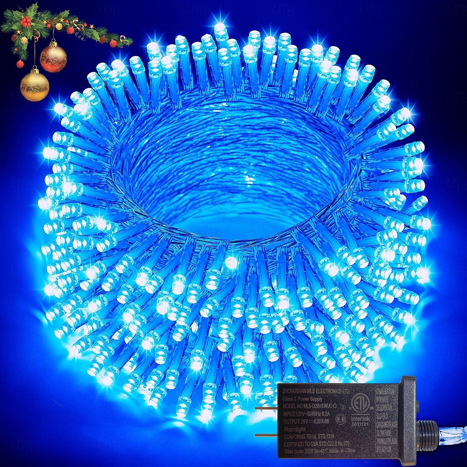 Christmas Tree Decorative String Lights Fairy String Lights 8 Function Low Voltage Safety Plug in Holiday Wedding Party Atmosphere Decorative Lights Props 10/20/30/50/100 meters 2025 - $14.49 –P21