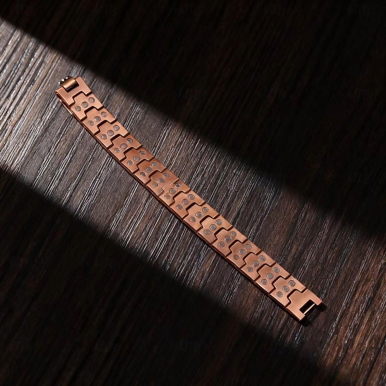 herrmagnetiskt armband - tre rader stark magnet - justerbart magnetiskt pärlarmband, elegant smycke i legering som present till pappa, mamma, jul, födelsedag, flera färger, herrmagnetiskt armband 2026 - $15.99 –P10