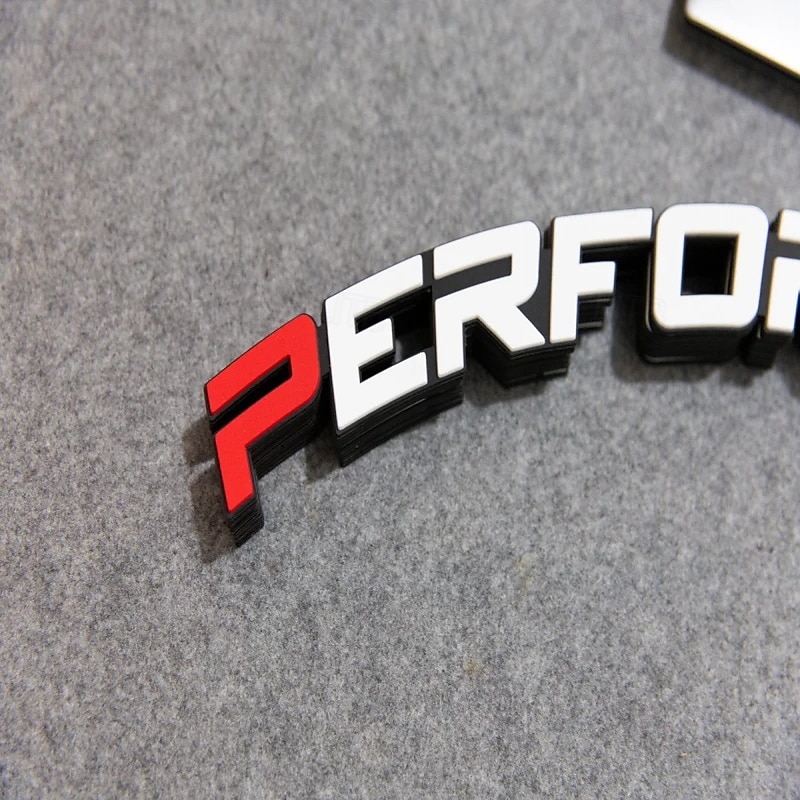 8 قطع/مجموعة ملصقات ديكور لإطارات السيارات ضبط السيارة ملصقات ثلاثية الأبعاد دائمة من مادة البولي فينيل كلوريد ملصقات حروف تسمية السيارات للأداء 2025 - $22.99 –P8