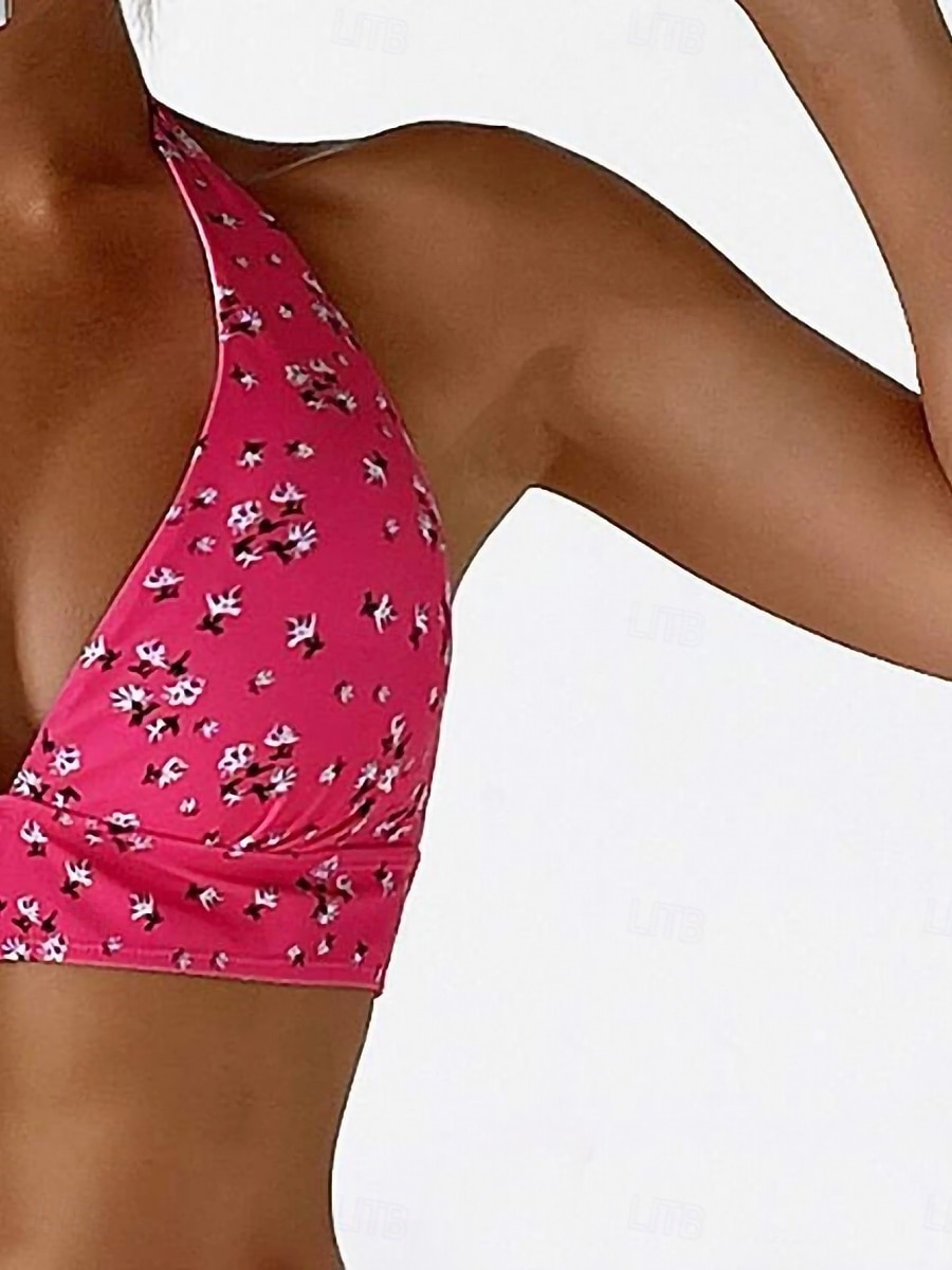 Strój Kąpielowy Damski Bikini 3 Częściowy Z Spódnicą Smukły Bez Pleców Letni Strój Plażowy Kwiatowy Sznurek Bez Rękawów 2026 - $26.99 –P15